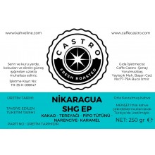 Castro Nikaragua SHG Kahve 250 Gr.